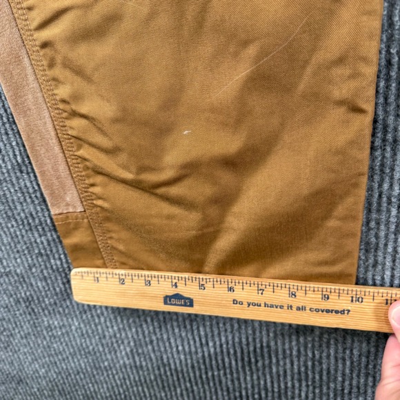 Carhartt B182 BRN Cordura Front Work Dungaree Men 38x27 Duck Double Knee Vintage - Picture 7 of 9